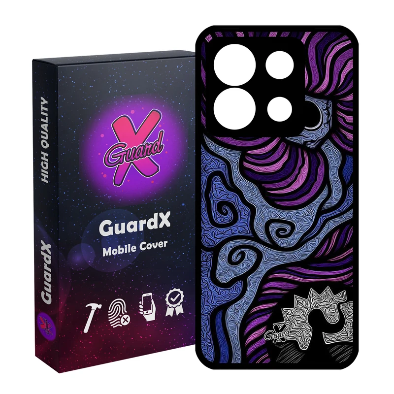 کاور گارد ایکس طرح رنگی مدل Glass10428 مناسب برای گوشی موبایل شیائومی Redmi Note 13 5G