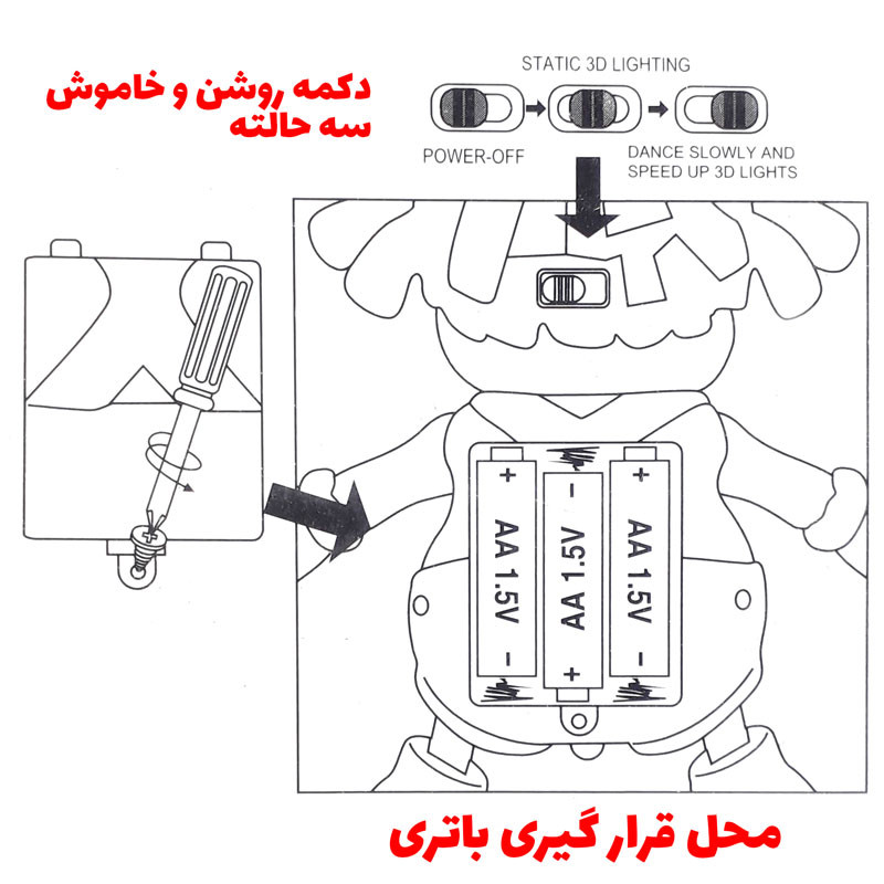 اسباب بازی وای جی تویز مدل دلقک رقاص موزیکال کد YJ-3029