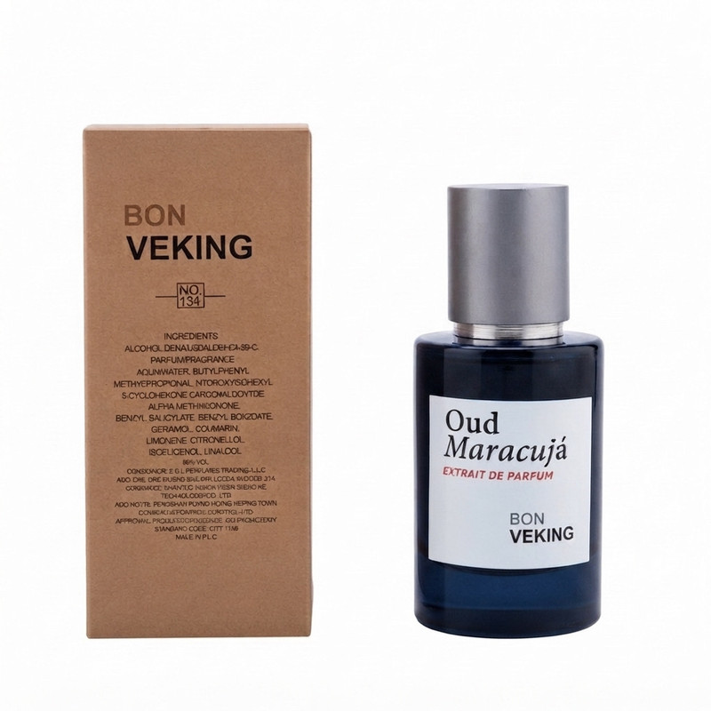 عطر جیبی مردانه بن وکینگ مدل Oud Maracuja با رایحه گرم و تلخ حجم 25 میلی‌لیتر 