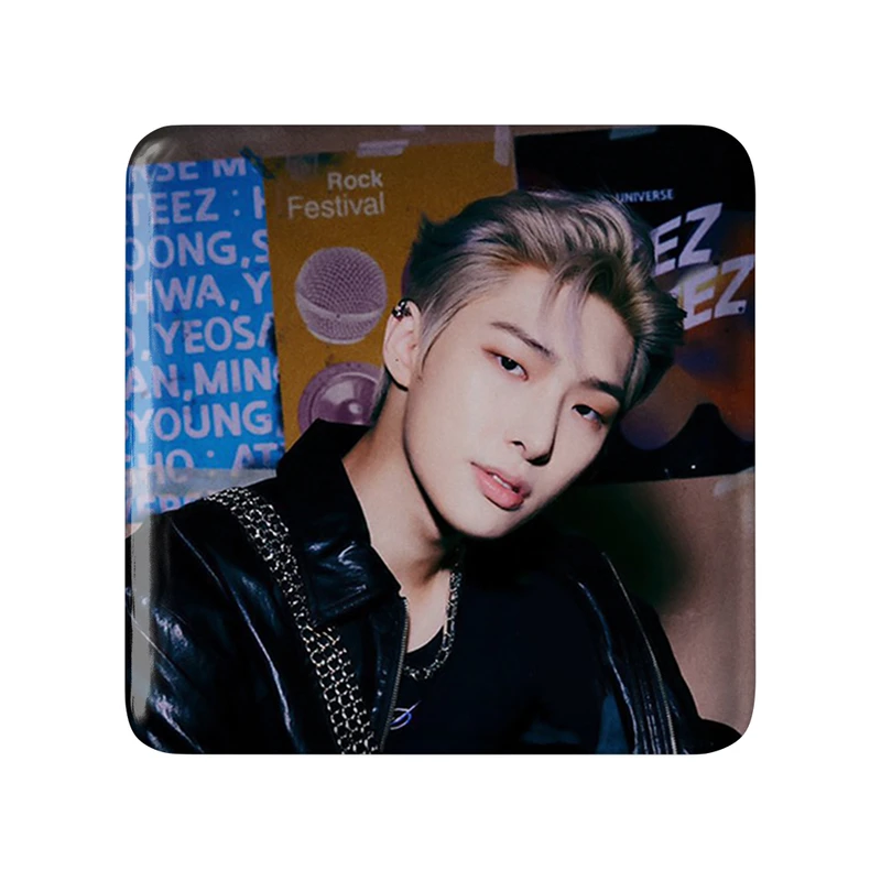 مگنت خندالو طرح مینگی گروه ایتیز ATEEZ  مدل مربعی کد 21256