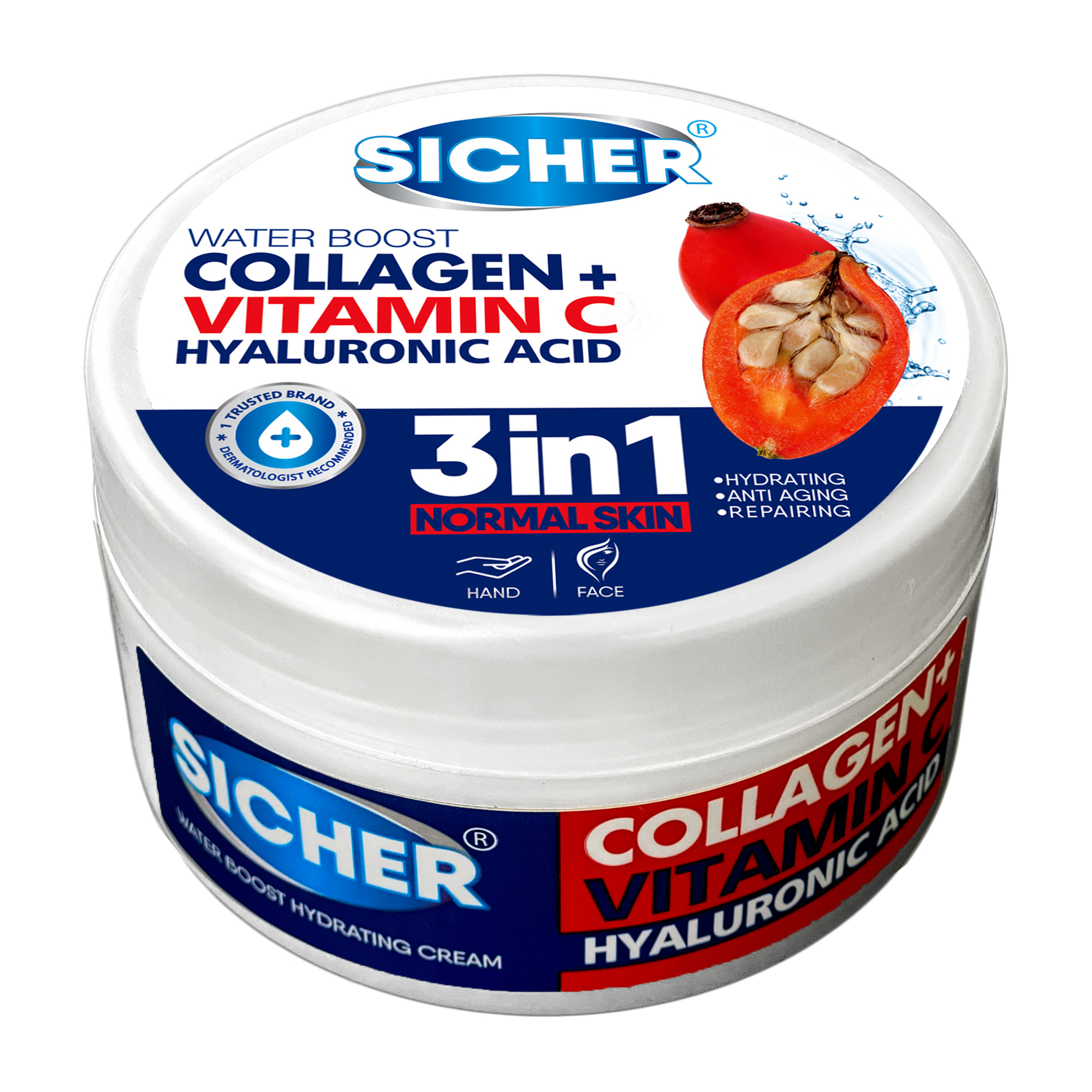 کرم آبرسان سیچر سری 3IN1 مدل VITAMIN C حجم 200 میل لیتر