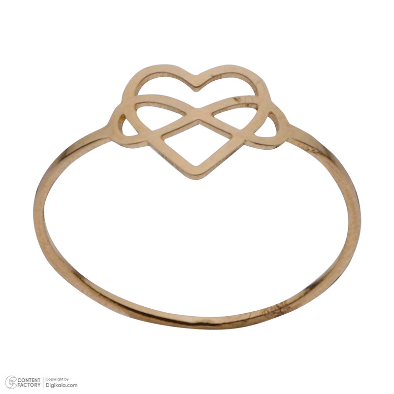 انگشتر طلا 18 عیار زنانه مایا ماهک مدل MR1130 طرح قلب و بینهایت
