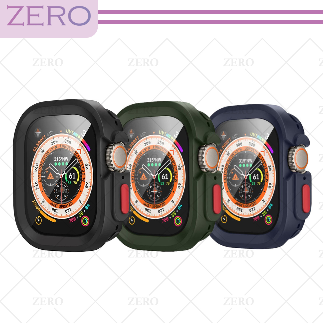 کاور زیرو مدل SIC Armor ZR مناسب برای اپل واچ سری 7/8/9 سایز 45 میلی متری به همراه محافظ صفحه نمایش