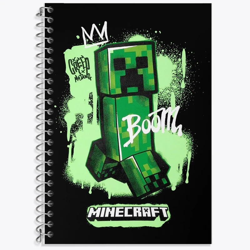 دفتر لغت 50 برگ خندالو طرح ماینکرافت (Minecraft) کد F1216