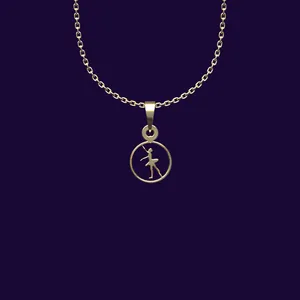 گردنبند طلا 18 عیار زنانه مدوپد مدل بالرین کد CC2-1-1281