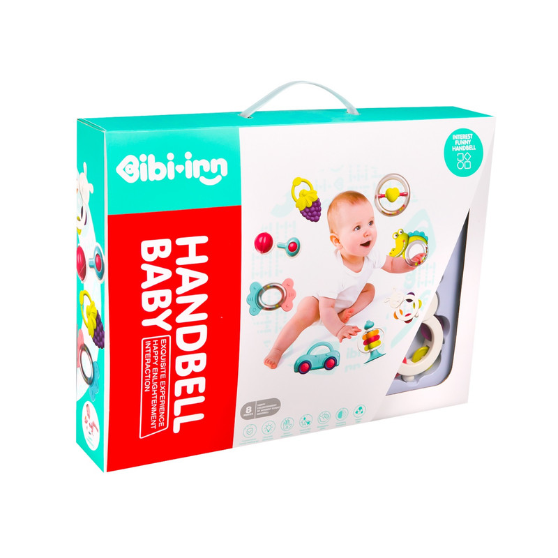 جغجغه بی بی این مدل HANDBELL BABY کد 70-608 مجموعه 8 عددی