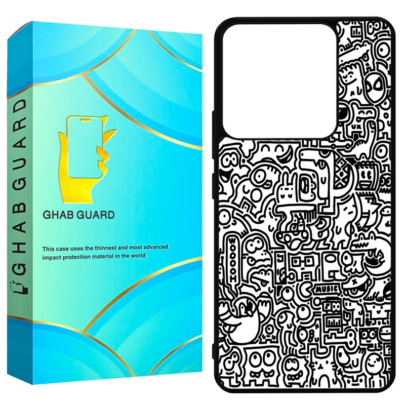 کاور قاب گارد طرح نقاشی مدل G14S مناسب برای گوشی موبایل شیائومی Redmi Note 14S 4G