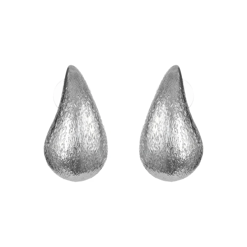 گوشواره زنانه مدل اشکی بافت دار کد MRYS-1113