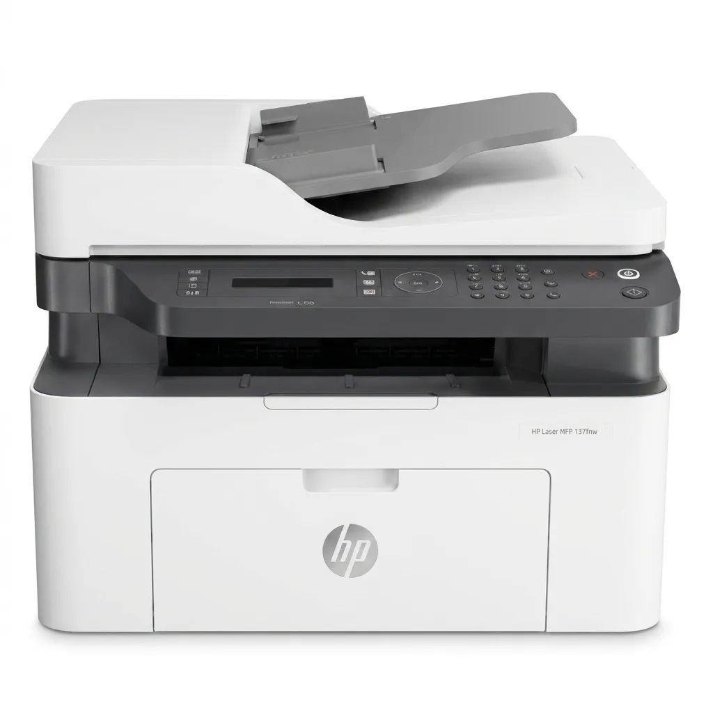 پرینتر چندکاره لیزری تک‌رنگ A4 اچ‌پی مدل Laser MFP 139fnw با قابلیت پرینت، اسکن، کپی و فکس، اتصال USB، وای‌فای و شبکه