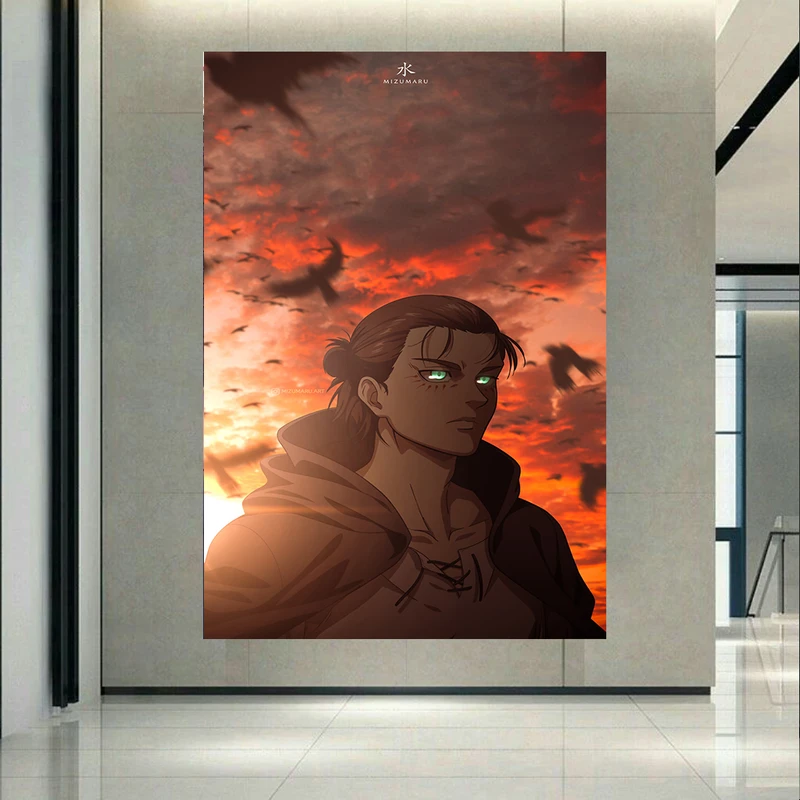 تابلو شاسی طرح انیمه مدل Attack on Titan مدل Eren Yeager کد AR1119