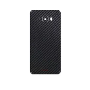 MAHOOT Black-Carbon-Fiber Cover Sticker for Samsung Galaxy C7