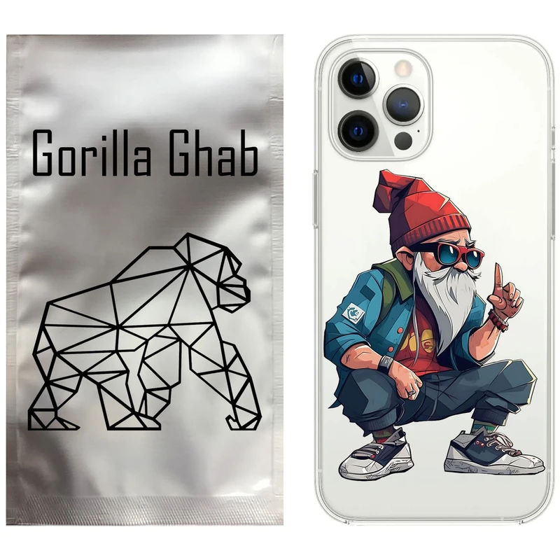 کاور گوریلا قاب مدل CLG کد 48 طرح پیرمرد مناسب برای گوشی موبایل اپل iPhone 12 Pro