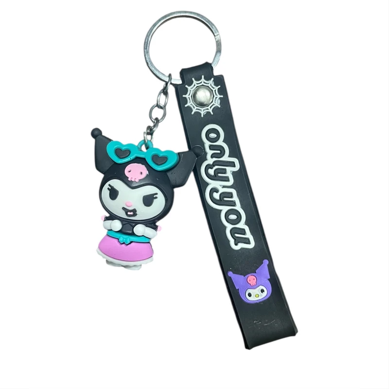 جاکلیدی زنانه مدل کرومی عینک دار سیلیکونی