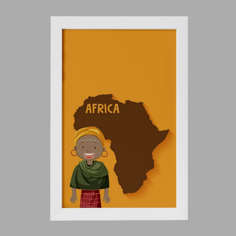 تابلو خندالو مدل آفریقا Africa کد 29823