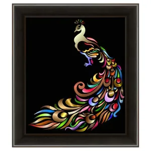 تابلو ویترای طرح طاووس کد 22200