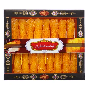 نبات زعفرانی نی دار ناظران - 350 گرم بسته 16 عددی