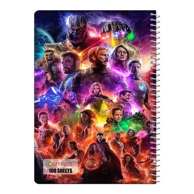 دفتر مشق 100 برگ سیمی کارنیکا طرح انتقام جویان Avengers کد 33346
