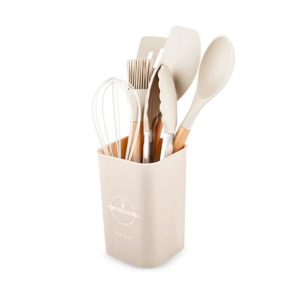 سرویس کفگیر و ملاقه سیلیکونی 7 پارچه کاراجا مدل  Zoey