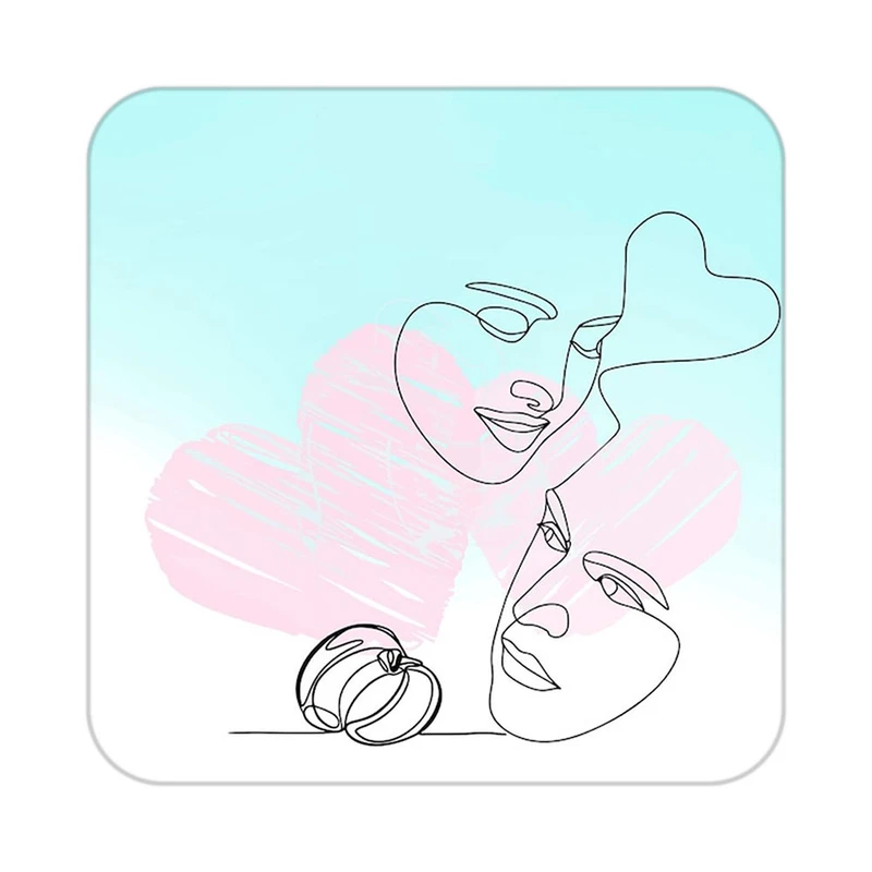 زیر لیوانی کاکتی طرح عاشقانه مدل mp38906