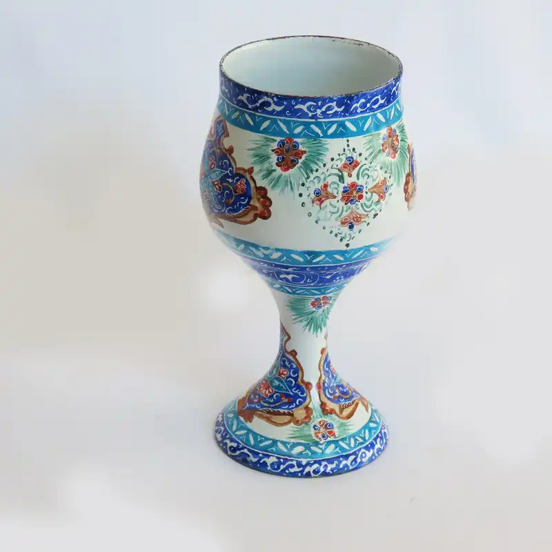 جام میناکاری طرح ترنج مجموعه 6 عددی