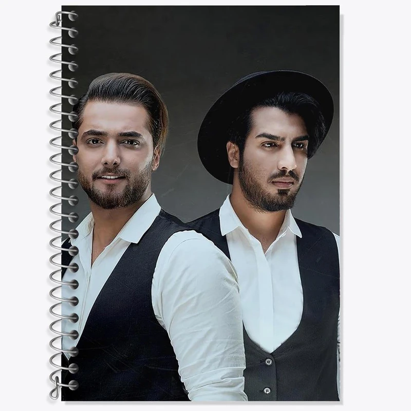 دفتر زبان 50 برگ خندالو مدل سه خط طرح ماکان بند کد 2544