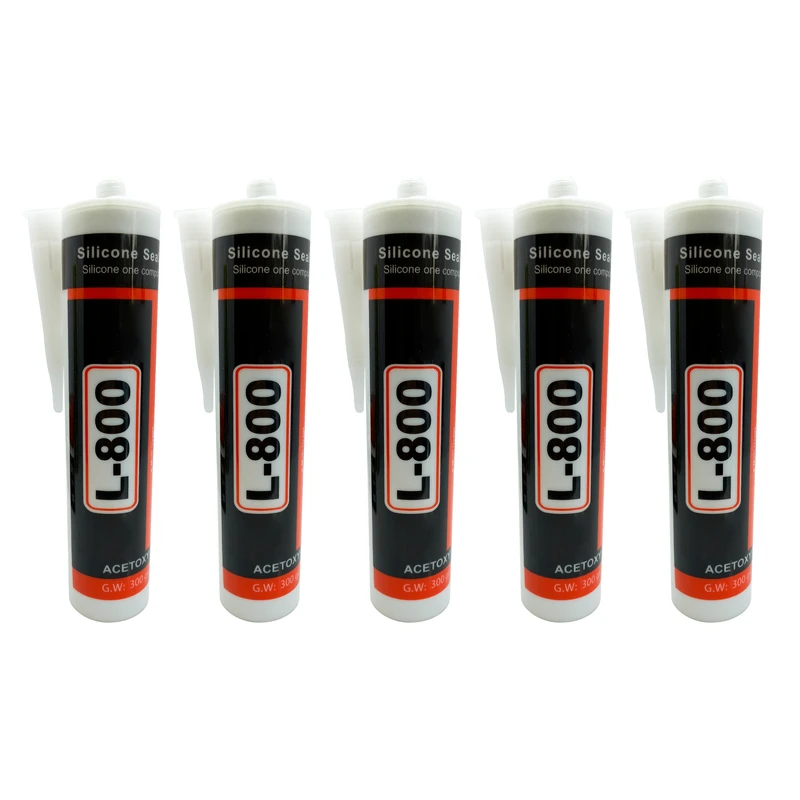 چسب آکواریوم ال 800 مدل G.W حجم 300 میلی لیتر مجموعه 5 عددی