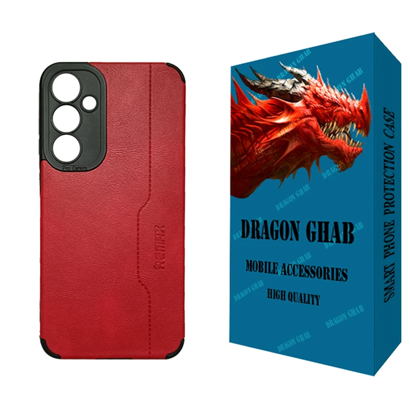 کاور دراگون قاب مدل چرم مناسب برای گوشی موبایل سامسونگ Galaxy S23 FE