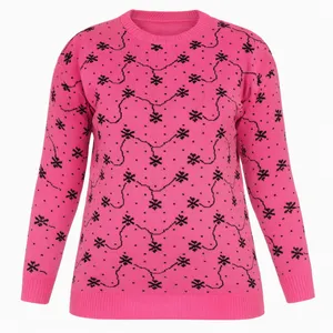 پلیور یقه گرد زنانه مدل شکوفه