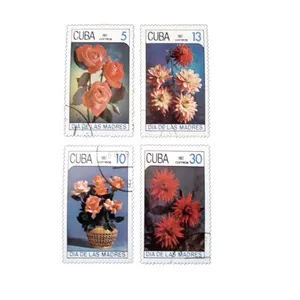 تمبر یادگاری مدل گل کد DS2382 مجموعه 4 عددی