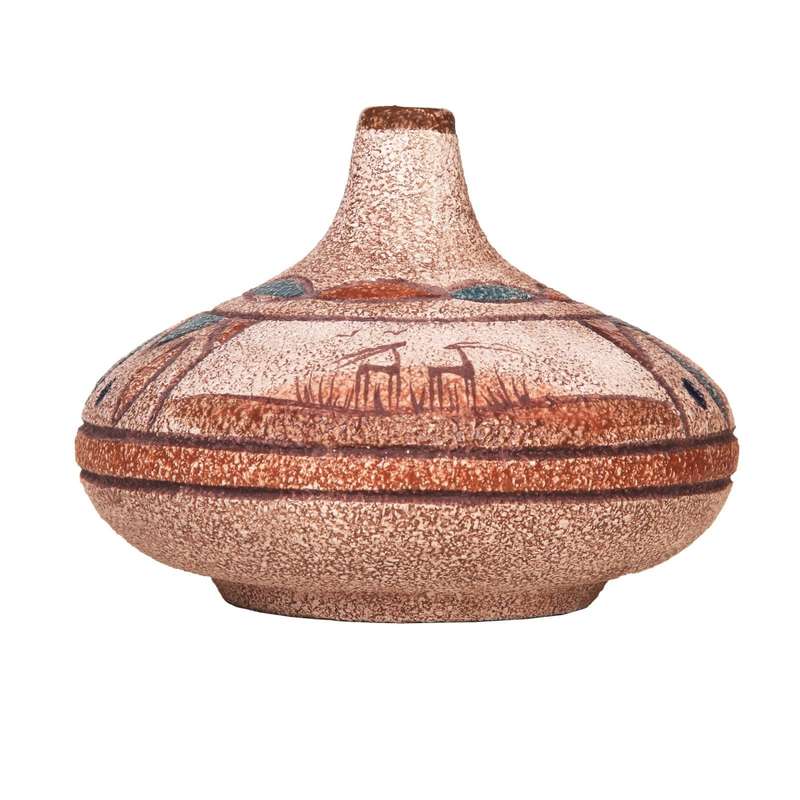 گلدان سفالی مدل نقشینه عدسی کدa3176000x4