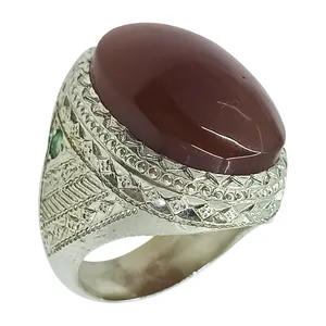 انگشتر نقره مردانه سلین کالا مدل عقیق کد ce-As207