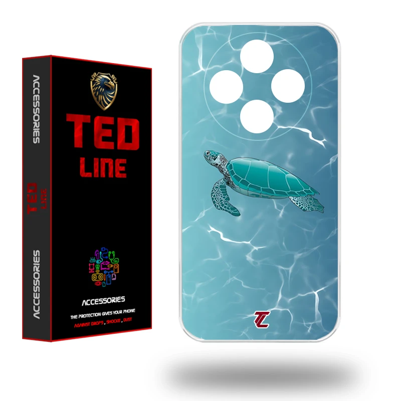 کاور تد لاین طرح لاک پشت کد 1100 مناسب برای گوشی موبایل شیائومی Redmi 14C / Poco C75 