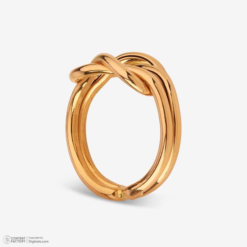 انگشتر طلا 18 عیار زنانه گلدم مدل R345009 سایز 50