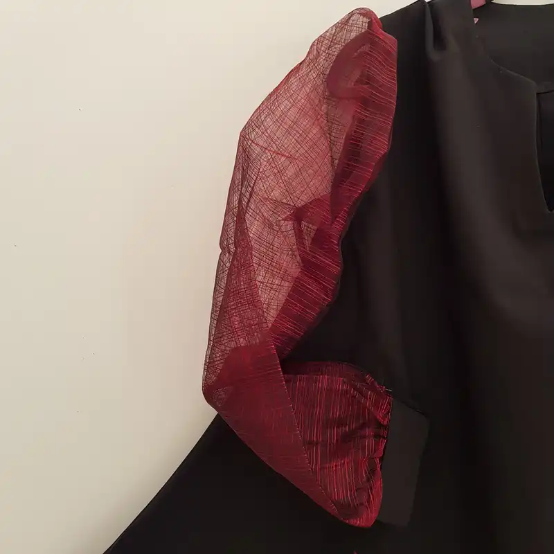 پیراهن زنانه مدل یلدایی ساده -400 رنگ مشکی