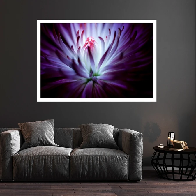 تابلو بکلیت طرح طبیعت و گل مدل قاب شاسی W-s8553