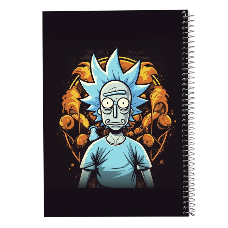 دفتر شطرنجی 50 برگ مدوپد مدل ریک اند مورتی rick&morty کد DF10874
