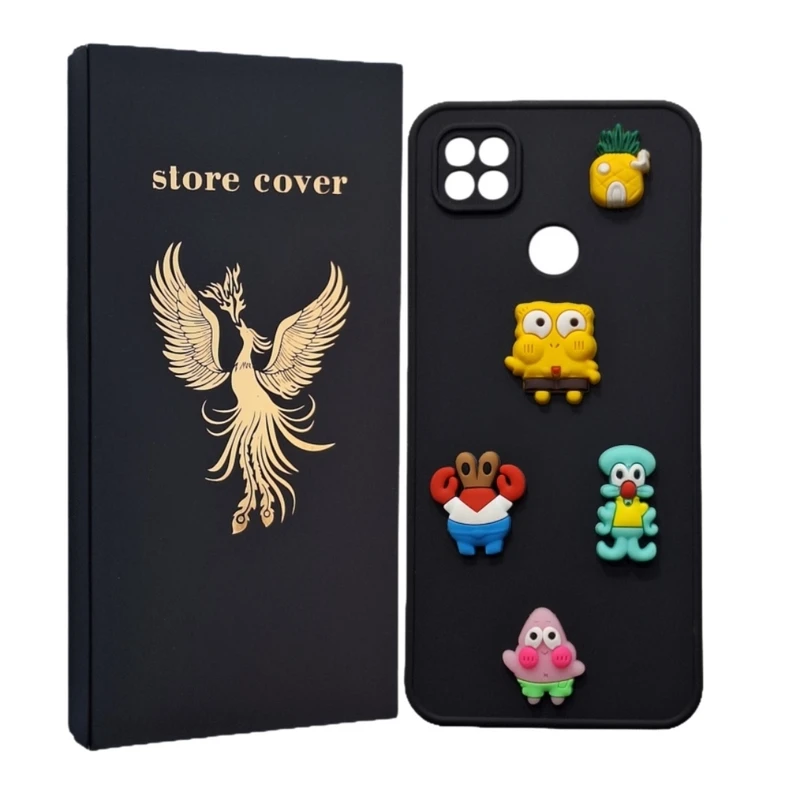  کاور استور کاور طرح باب اسفنجی مدل 9c مناسب برای گوشی موبایل شیائومی Redmi 9C / 10A