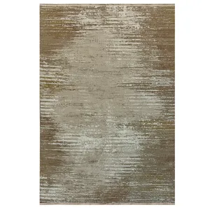 فرش ماشینی 500 شانه فرش مهدیان زمینه نسکافه‌ای حاشیه قهوه ای کد 1031