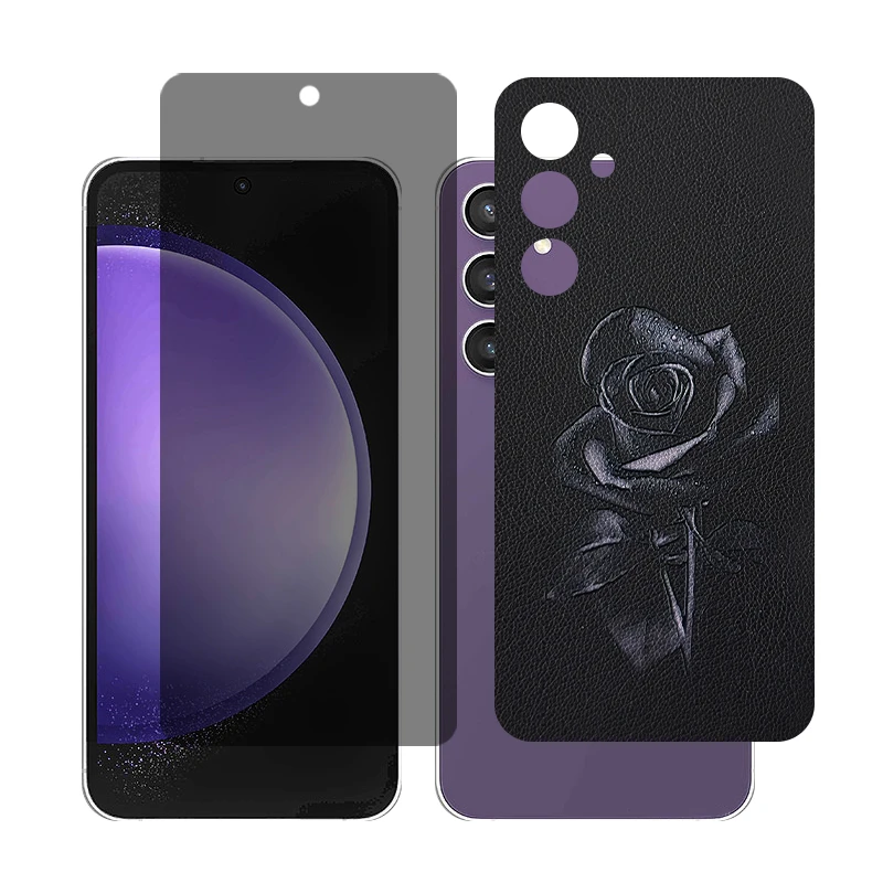 محافظ صفحه نمایش حریم شخصی گلس مدل Together مناسب برای گوشی موبایل سامسونگGalaxy S23 FE به همراه برچسب پوششی پشت گوشی 