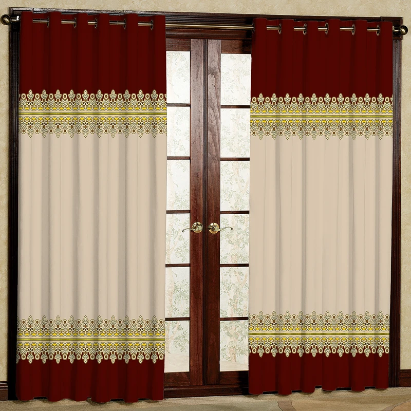 پرده مدل طرح دار هازان پانچی کد 4664 سایز 140x200 سانتی متر