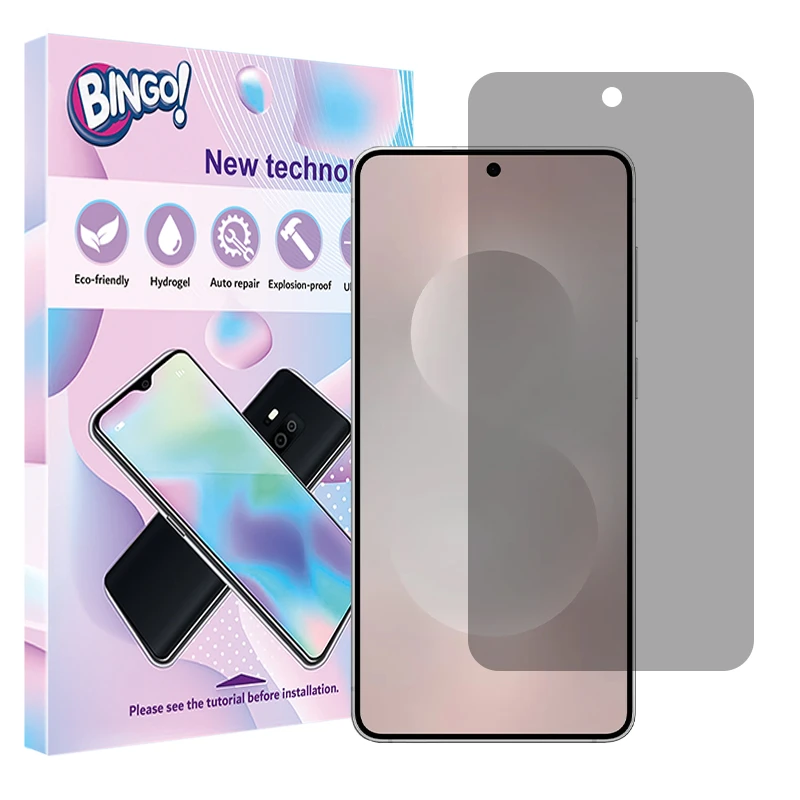 محافظ صفحه نمایش حریم شخصی بینگو مدل Tough مناسب برای گوشی موبایل سامسونگ Galaxy S25 Edge