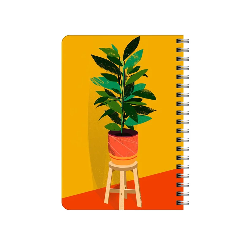 دفترچه یادداشت بامبیلیپ مدل چوبی طرح گلدان درعصر کد 1050874