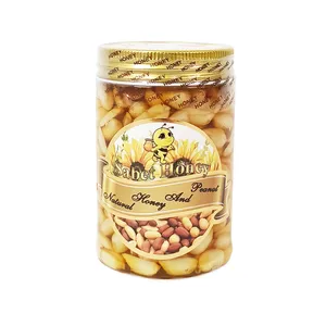 عسل با مغز بادام زمینی ثابت - 500 گرم
