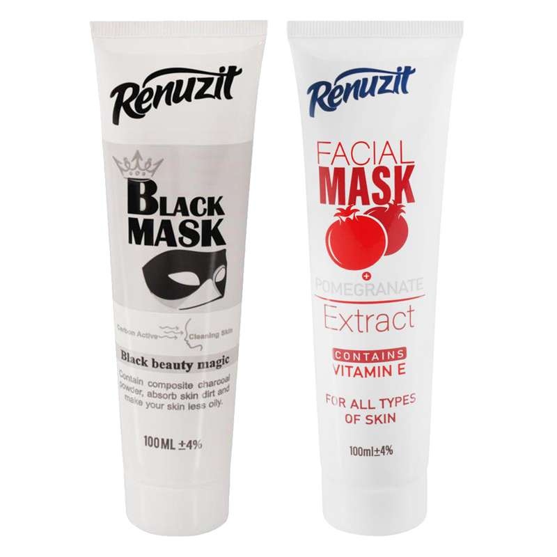 ماسک صورت رینو زیت مدل Black Mask حجم 100 میلی لیتر به همراه ماسک صورت مدل انار حجم 100 میلی لیتر ماسک صورت رینو زیت مدل Black Mask حجم 100 میلی لیتر به همراه ماسک صورت مدل انار حجم 100 میلی لیتر