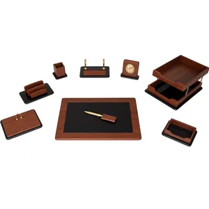 ست 9 تکه لوازم اداری رومیزی قائم مدل مدیریتی کد 410