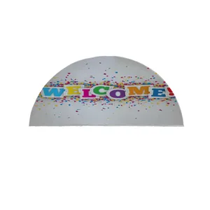 پادری مدل نیم دایره طرح Welcome کد 8256 سایز 90 × 45 سانتی متر