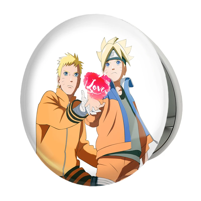 آینه جیبی خندالو طرح بوروتو و ناروتو اوزوماکی انیمه بوروتو Boruto مدل تاشو کد 15742 