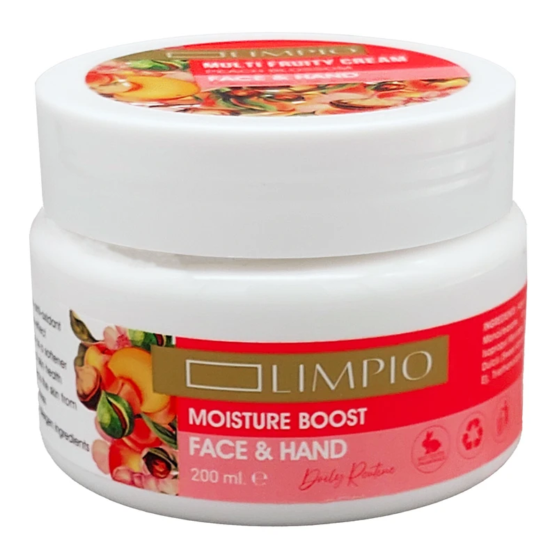 کرم مرطوب کننده بدن لیمپیو مدل Multi Fruity مناسب برای انواع پوست حجم 200 میلی لیتر