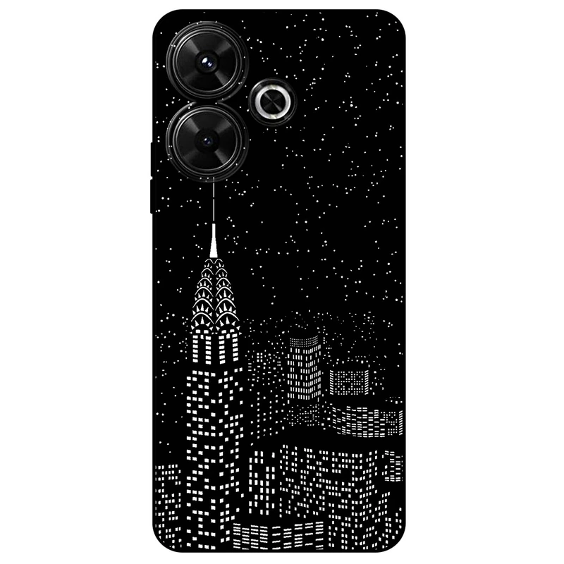 کاور مگافون طرح نیویورک مدل 7768 مناسب برای گوشی موبایل شیائومی Redmi 13 4G