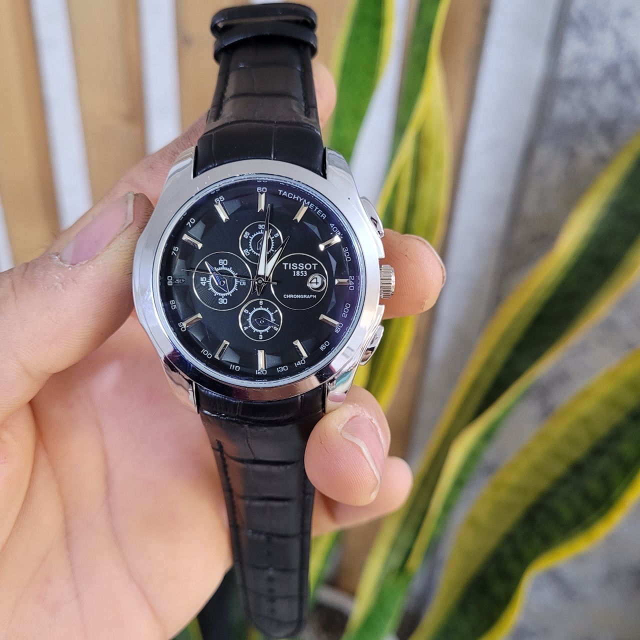 ساعت مچی عقربهای مردانه کوارتز مدل تک موتور بند فیکس کد 06 -  - 5